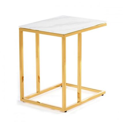 Măsuță de cafea LURUS 40x50 cm aurie