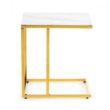Măsuță de cafea LURUS 40x50 cm aurie