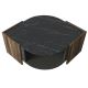 Măsuță de cafea MARBEL 40x75 cm maro/neagră