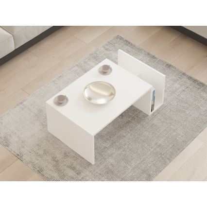 Măsuță de cafea MONEL albă