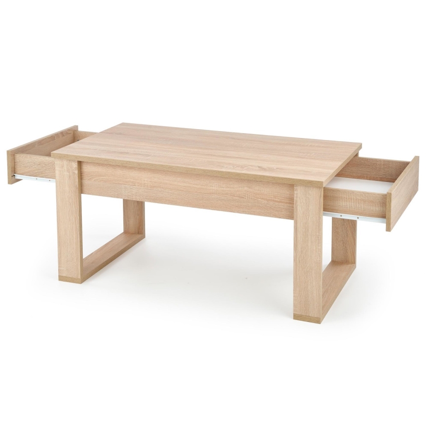 Măsuță de cafea NEA 52x110 cm bej/stejar sonoma