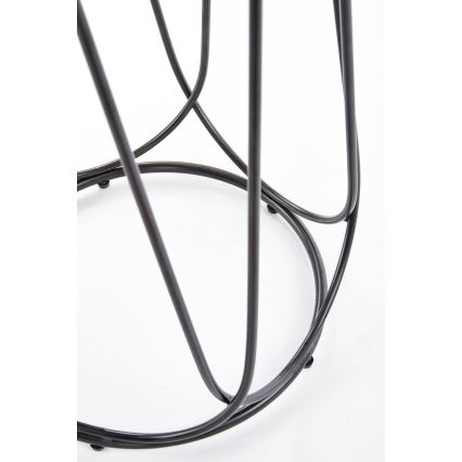 Măsuță de cafea NUBIRA 51x40 cm negru/nuc