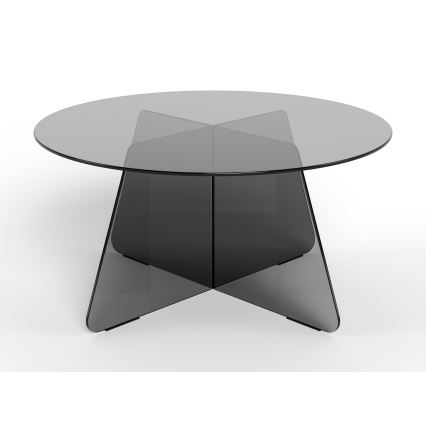 Măsuță de cafea SANOS, 80 cm, gri fumuriu