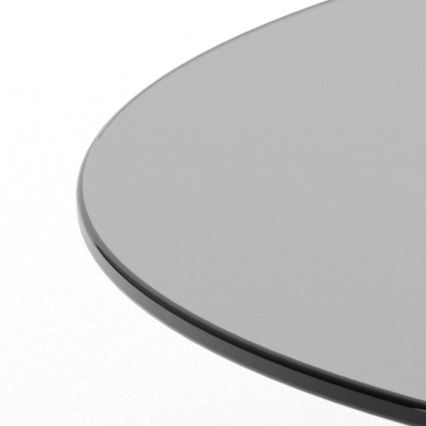 Măsuță de cafea SANOS, 80 cm, gri fumuriu