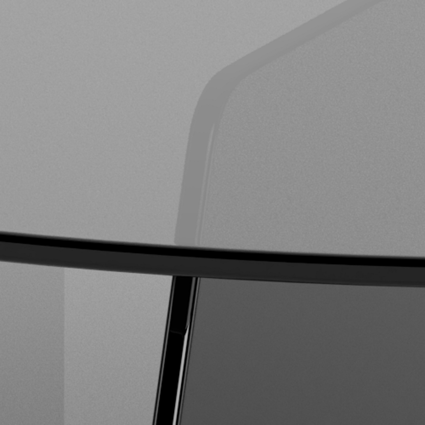 Măsuță de cafea SANOS, 80 cm, gri fumuriu