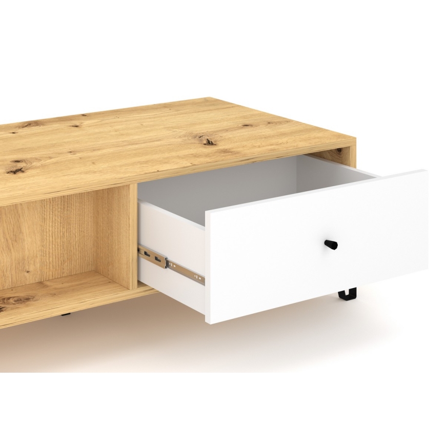 Măsuță de cafea SULA stejar artisan/alb