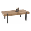Măsuță de cafea TULUZA 41x120 cm nuc auriu/negru
