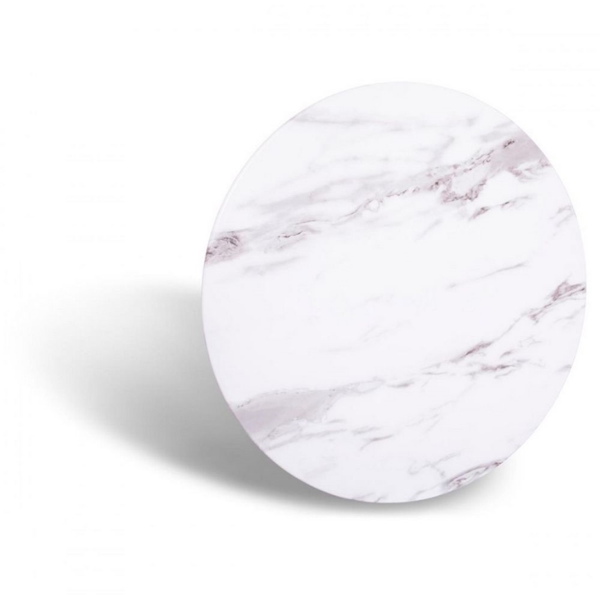 Măsuță de cafea VERTIGO 45x80cm crom/albă