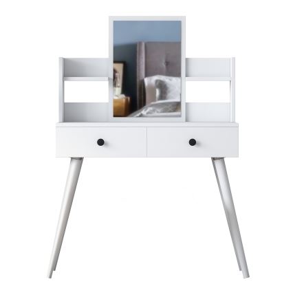 Măsuță de toaletă 111,8x97,8 cm alb