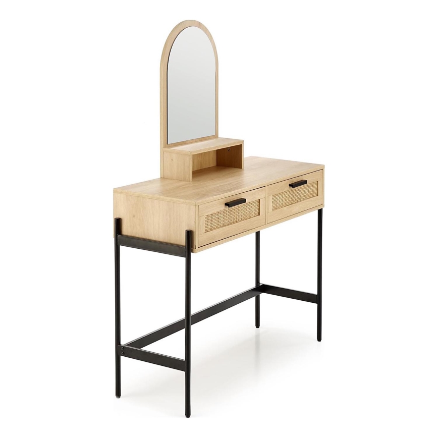 Măsuță de toaletă CARMEN 136x104 cm bej/negru