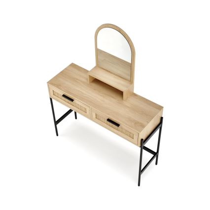 Măsuță de toaletă CARMEN 136x104 cm bej/negru