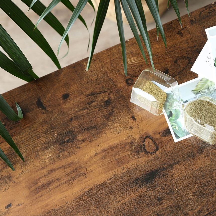 Măsuță laterală LUVOR maro/negru