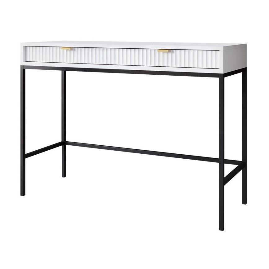 Măsuță laterală NOVA 77x104 cm alb/negru