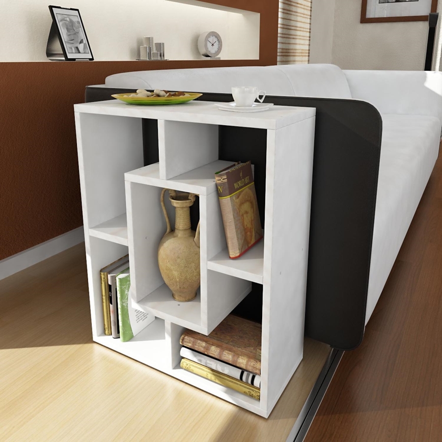 Măsuță laterală OVIS 64x51 cm albă