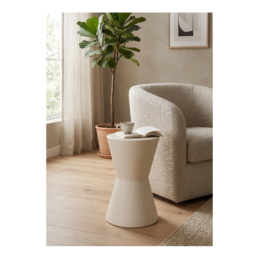 Măsuță laterală PETIT, Ø 29 cm, albă