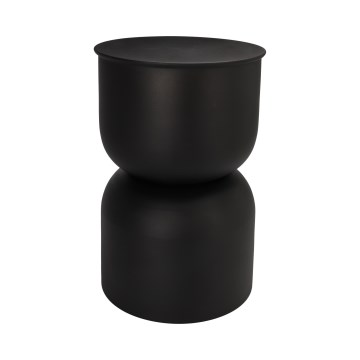 Măsuță laterală PETIT Ø 31 cm, neagră