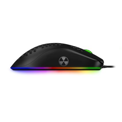 Maus LED RGB cu fir pentru jocuri video CONNECT IT CMO-5511-BK 200-12800 DPI negru