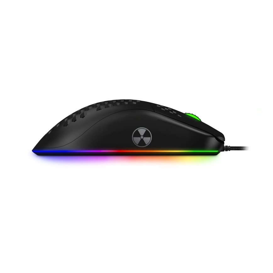 Maus LED RGB cu fir pentru jocuri video CONNECT IT CMO-5511-BK 200-12800 DPI negru