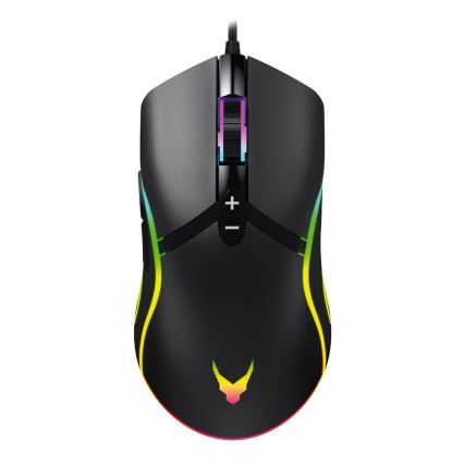Maus LED RGB de joc VARR 1000/1600/3200/6400 DPI 7 butoane