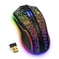 Maus LED RGB reîncărcabil fără fir de joc CONNECT IT CMO-3530-DD 800/1200/1600/2400/4800 DPI 600 mAh negru