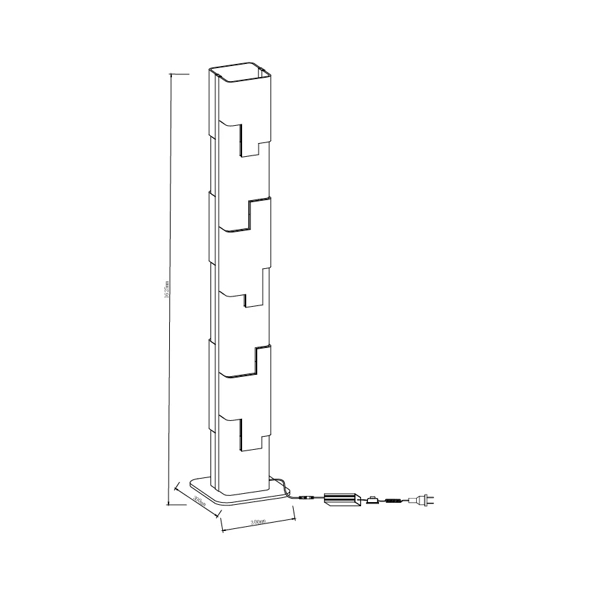 MAXLIGHT F0063 - LED Lampă de podea EVEREST LED/105W/230V 152 cm maro