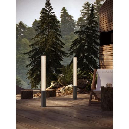 MAXLIGHT F0064 - Lampă LED de exterior GARDENIA LED/25W/230V 105 cm CRI 93 IP65 neagră