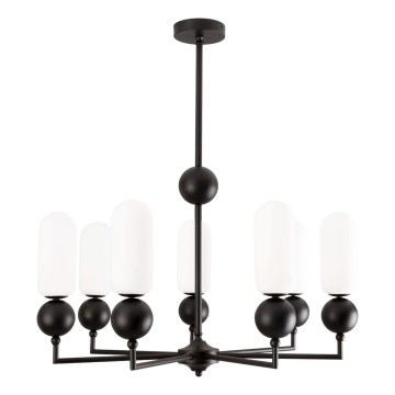 MAXLIGHT P0632 - Lustră pe tijă NOVA 7xG9/7W/230V Ø 70 cm neagră