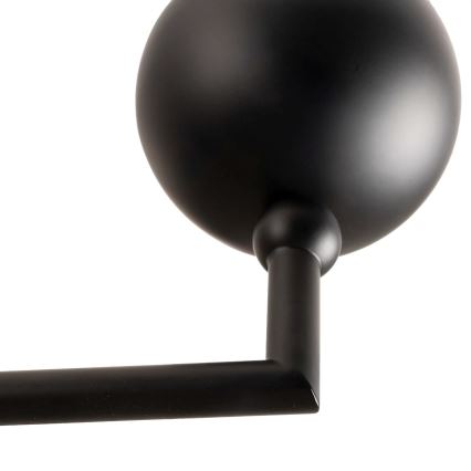 MAXLIGHT P0632 - Lustră pe tijă NOVA 7xG9/7W/230V Ø 70 cm neagră