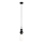 MAXLIGHT P0641 - Lustru suspendat pe cablu NOVA 1xG9/12W/230V Ø 12 cm negru