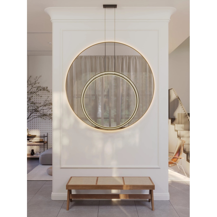 MAXLIGHT P0654 - LED pendul pentru baie pe cablu VISUAL VER LED/28W/230V IP44 alb