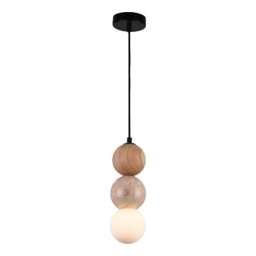 MAXLIGHT P0664 - Lampă suspendată pe cablu ALICE 1xG9/7W/230V Ø 10 cm negru/bej