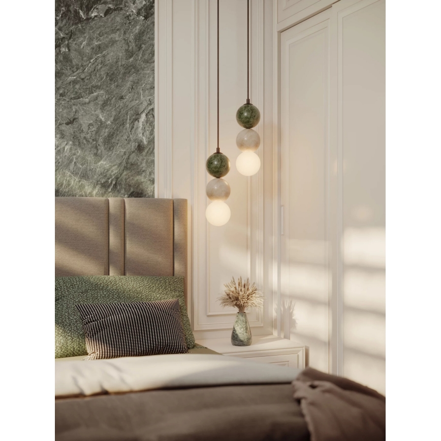MAXLIGHT P0665 - Pendul pe cablu ALICE 1xG9/7W/230V Ø 10 cm negru