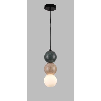 MAXLIGHT P0665 - Pendul pe cablu ALICE 1xG9/7W/230V Ø 10 cm negru