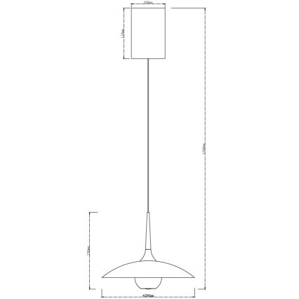 MAXLIGHT P0674 - lustră LED suspendată pe cablu MANUKA LED/12W/230V Ø 28 cm auriu/bej