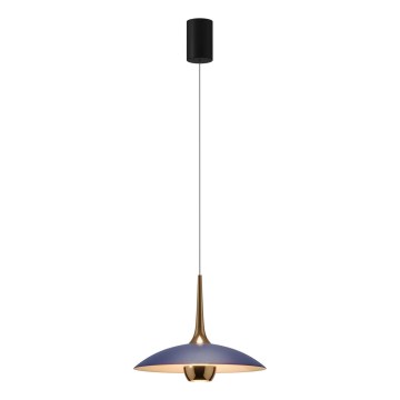 MAXLIGHT P0675 - Lustră LED pe cablu MANUKA LED/12W/230V Ø 28 cm auriu/albastru