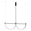 MAXLIGHT P0688 - Lustră LED suspendată pe cablu VICTORIA LED/40W/230V CRI 90 neagră