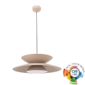 MAXLIGHT P0698 - Lustră LED suspendată pe cablu MAYUMI LED/12W/230V Ø 50 cm CRI 96 bej