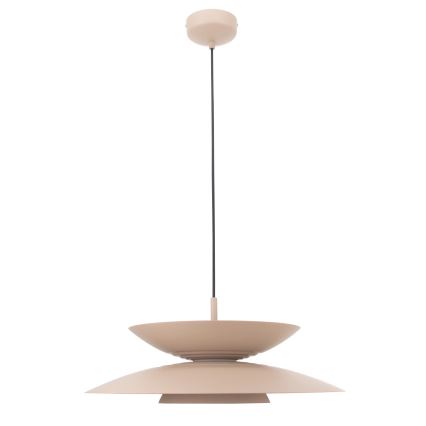MAXLIGHT P0698 - Lustră LED suspendată pe cablu MAYUMI LED/12W/230V Ø 50 cm CRI 96 bej