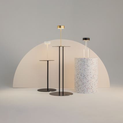 Maytoni MOD229TL-L3B3K1 - Lampă de birou portabilă LED reîncărcabilă cu reglare a intensității luminoase LED/3W/5V 2200-4000K 2000 mAh negru/transparent