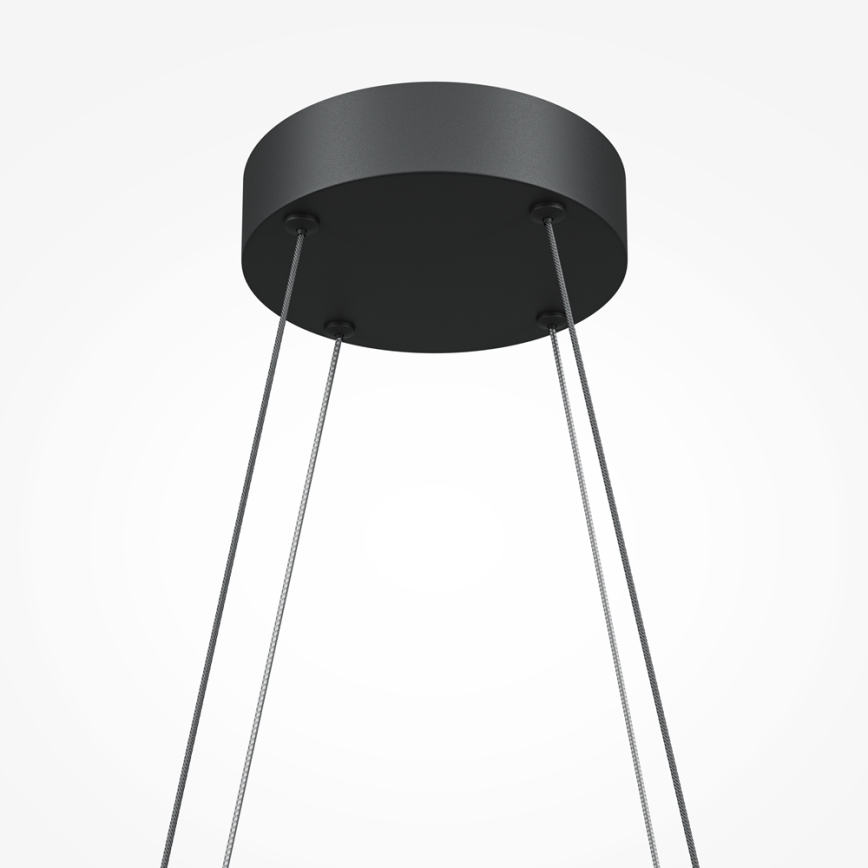 Maytoni MOD244PL-L50BK - Lustră LED suspendată pe cablu HALO LED/40W/230V, neagră