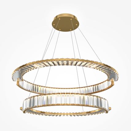 Maytoni P097PL-L90G4K - Lustru LED suspendat pe cablu KRONE LED/90W/230V CRI 90 Ø 102 cm, auriu