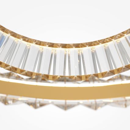 Maytoni P097PL-L90G4K - Lustru LED suspendat pe cablu KRONE LED/90W/230V CRI 90 Ø 102 cm, auriu