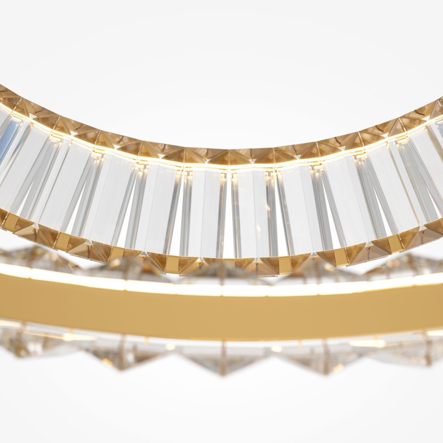 Maytoni P097PL-L90G4K - Lustru LED suspendat pe cablu KRONE LED/90W/230V CRI 90 Ø 102 cm, auriu