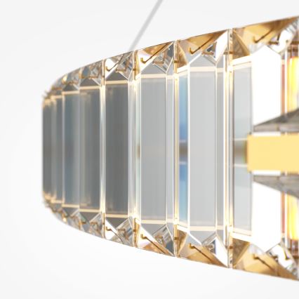 Maytoni P097PL-L90G4K - Lustru LED suspendat pe cablu KRONE LED/90W/230V CRI 90 Ø 102 cm, auriu