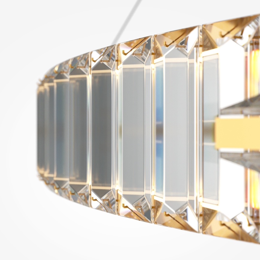 Maytoni P097PL-L90G4K - Lustru LED suspendat pe cablu KRONE LED/90W/230V CRI 90 Ø 102 cm, auriu