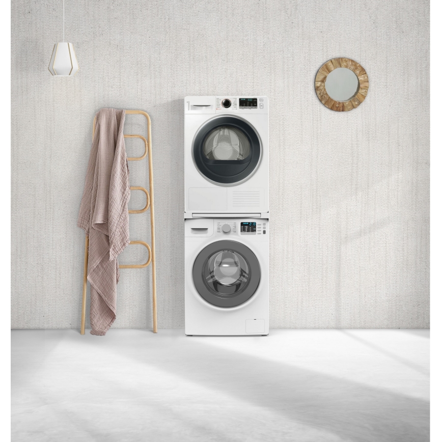 Meliconi 656113 - Piedestal pentru mașină de spălat și uscător, cu sertar glisant, 70 cm, alb