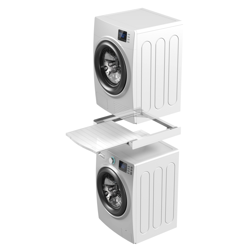 Meliconi 656113 - Piedestal pentru mașină de spălat și uscător, cu sertar glisant, 70 cm, alb