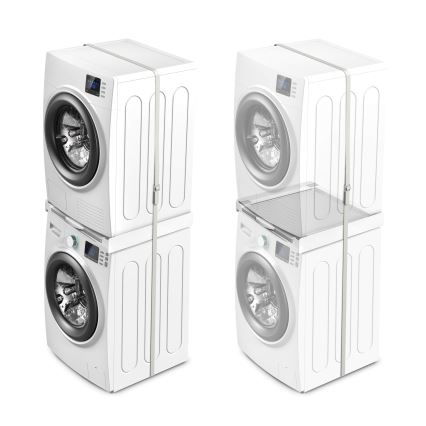 Meliconi 656114 - Suport de stivuire pentru mașină de spălat și uscător, 70 cm, alb