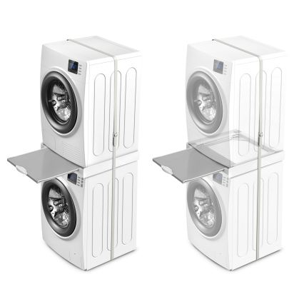 Meliconi 656114 - Suport de stivuire pentru mașină de spălat și uscător, 70 cm, alb