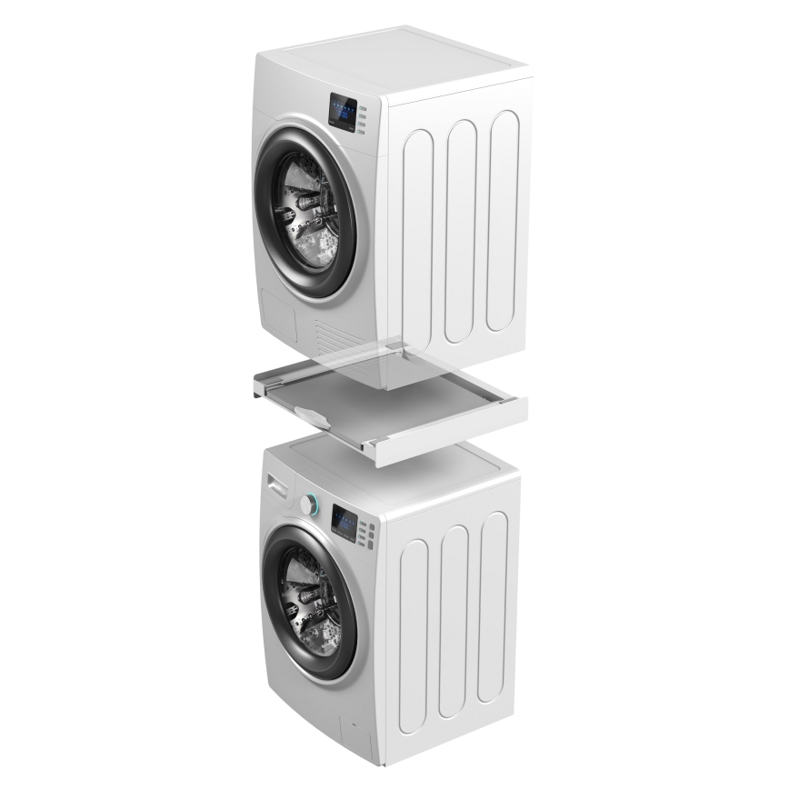 Meliconi 656114 - Suport de stivuire pentru mașină de spălat și uscător, 70 cm, alb